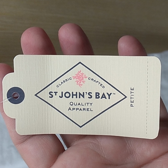 St John's Bay Women's Petite XS White t-shirt w Rainbow Were in this Together - Picture 4 of 6